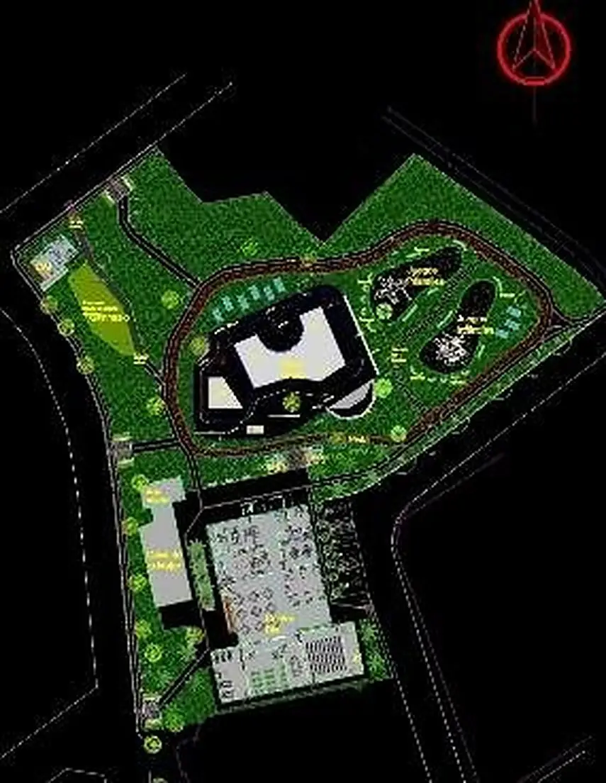 Plano del parque urbano de Támesis